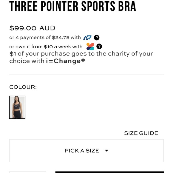 NWT $99 P.E.Nation three pointer sports bra, green white stripe, S - Picture 8 of 10